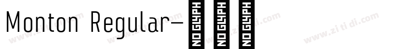 Monton Regular字体转换